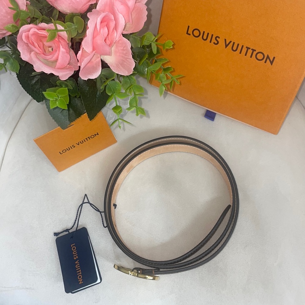 ❌SOLD❌ New Louis Vuitton Women’s Mini Damier Ebene 25MM Belt Size 90❣️ - Picture 8 of 15